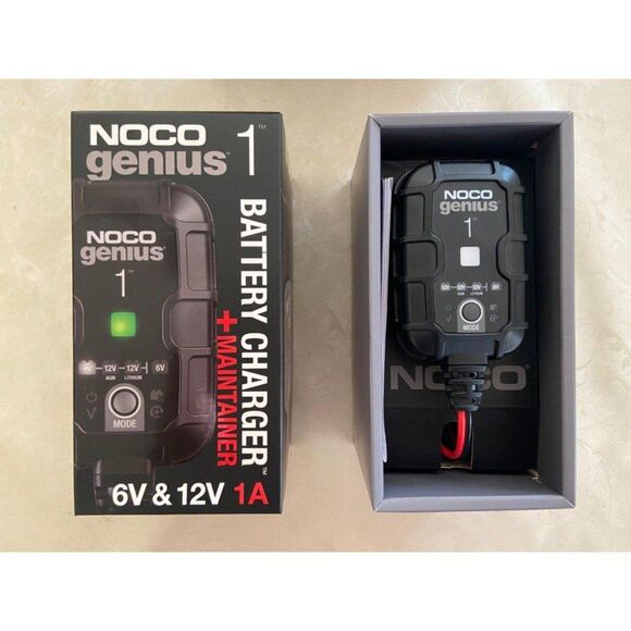 1A Smart Car Battery Charger, 6V and 12V Automotive Charger - Picture 1 of 4